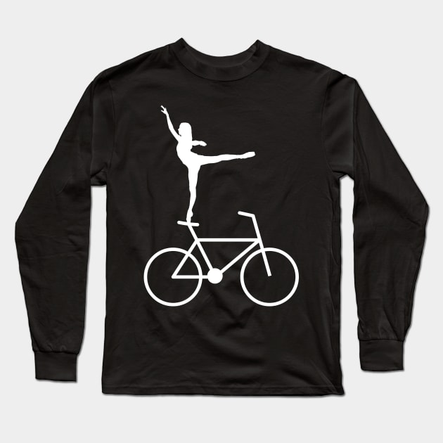 Dance on the bike - for bike/ dance lovers Long Sleeve T-Shirt by LifeSimpliCity